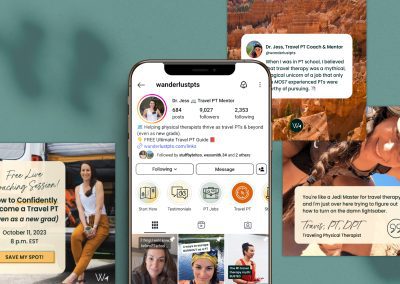 Brand identity, copywriting & marketing strategy for WanderlustPTs