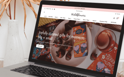 A charming Shopify storefront & business cards for Wildflowers